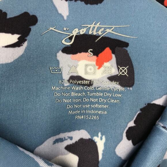 X by Gottex Rachel Multi Camo Capri Leggings S High Rise Elastic Waist Crop NWT - Picture 6 of 6